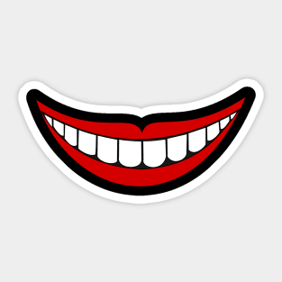 Smile Red Lips Sticker